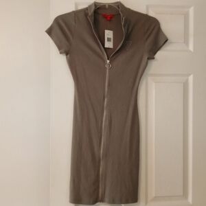 Women's Guess Ribbed Zip Dress
